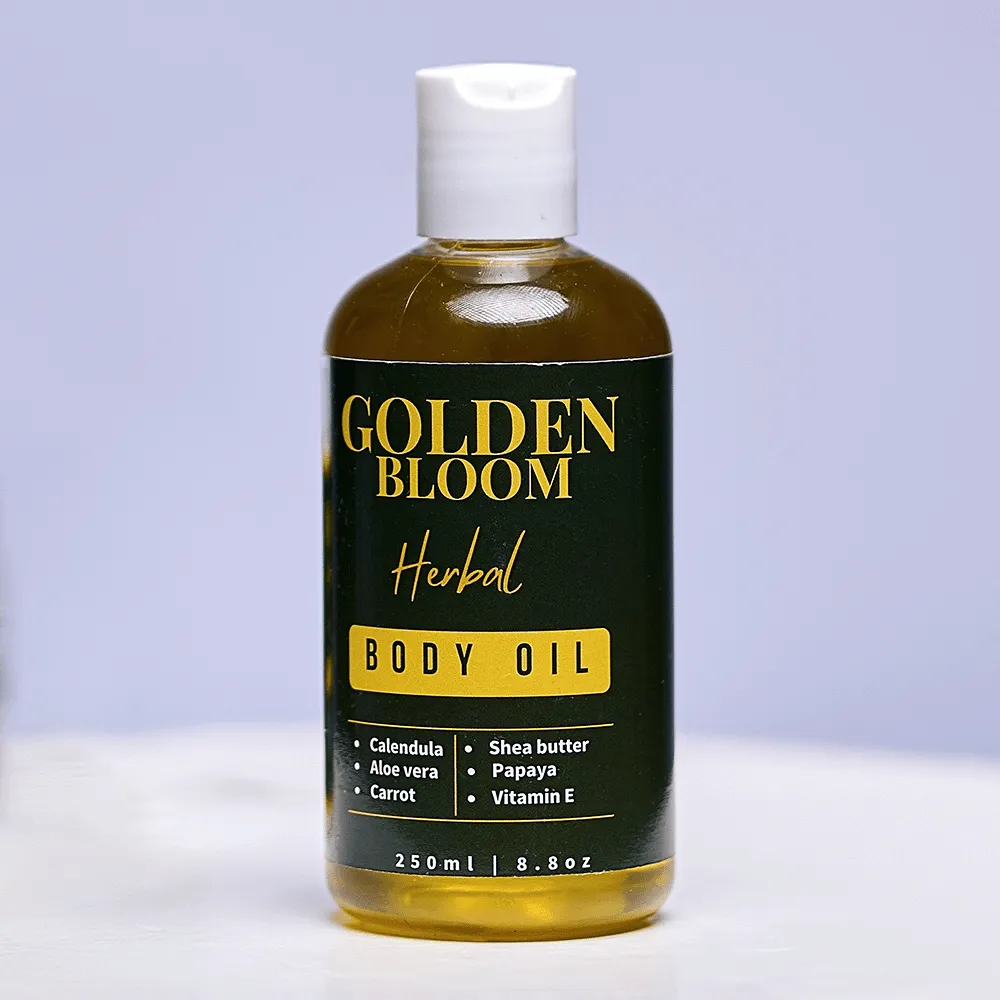Tanga Organics Golden Bloom body oil nourishing lightweight natural glow Kenya