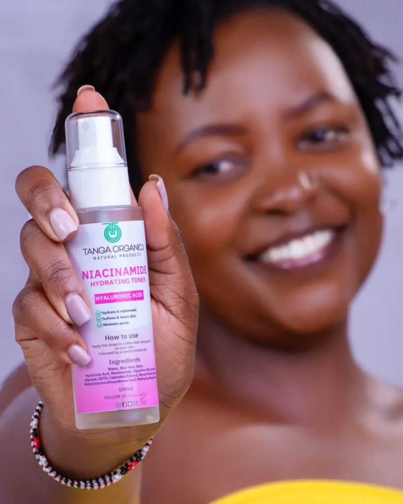 Tanga Organics niacinamide hydrating toner natural skincare products Kenya